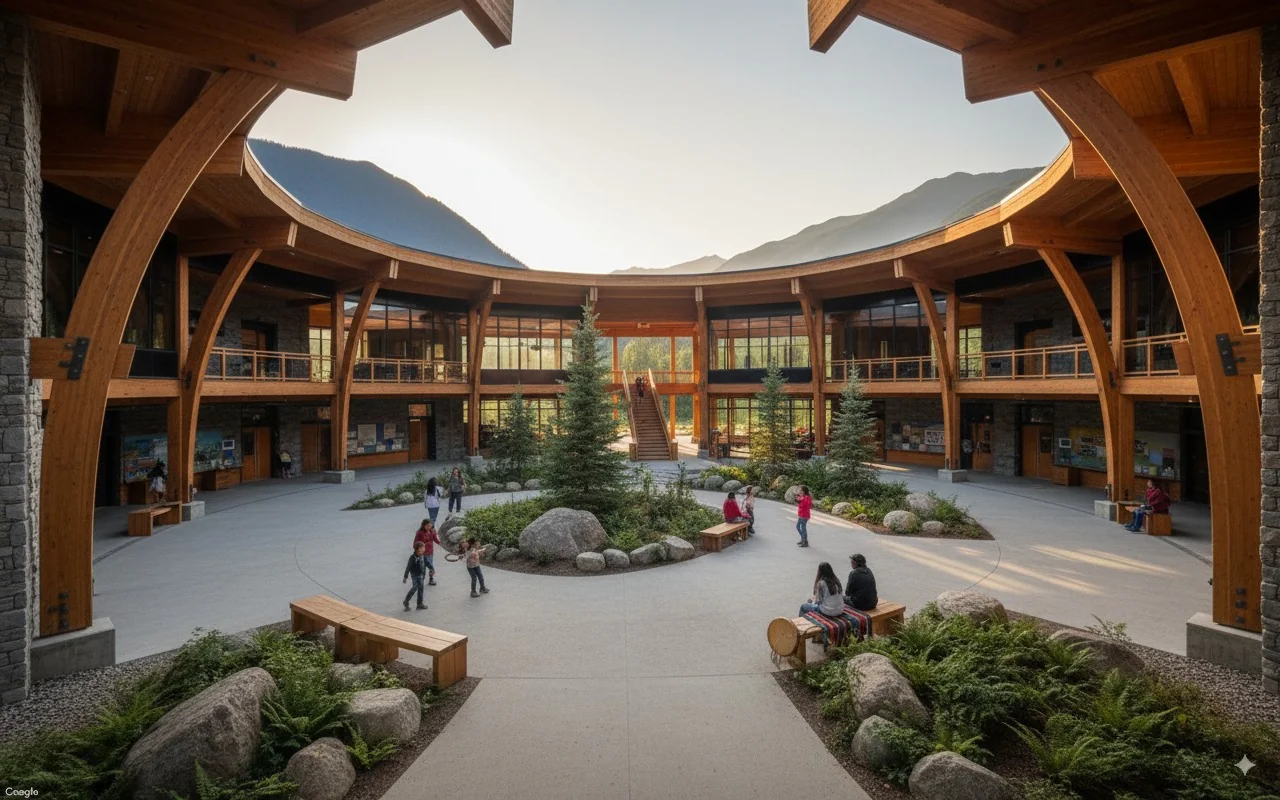 Outdoor School render view 2