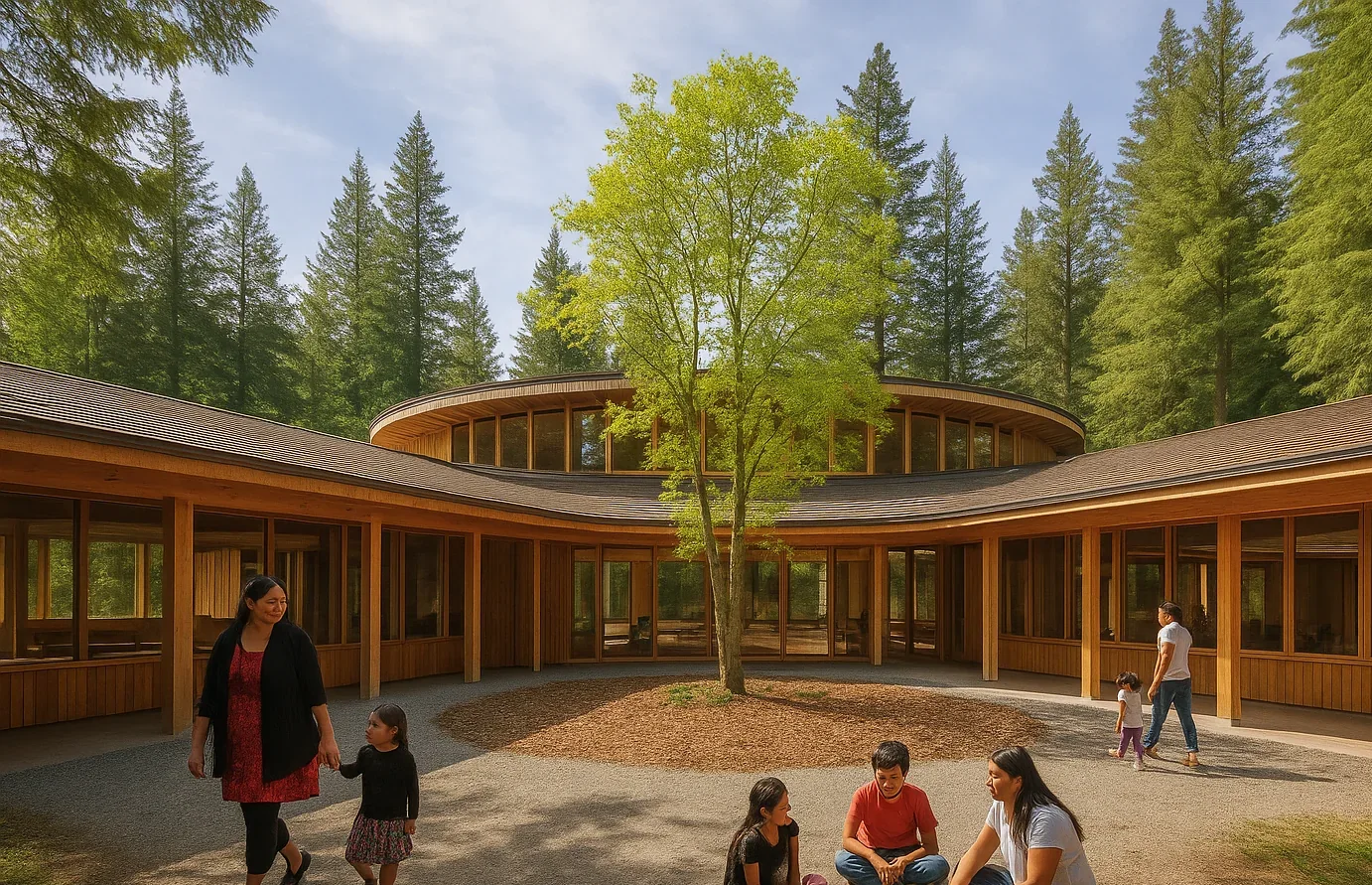 Outdoor School render view 3